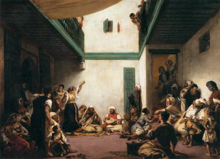 Painting of Jewish People in Morocco